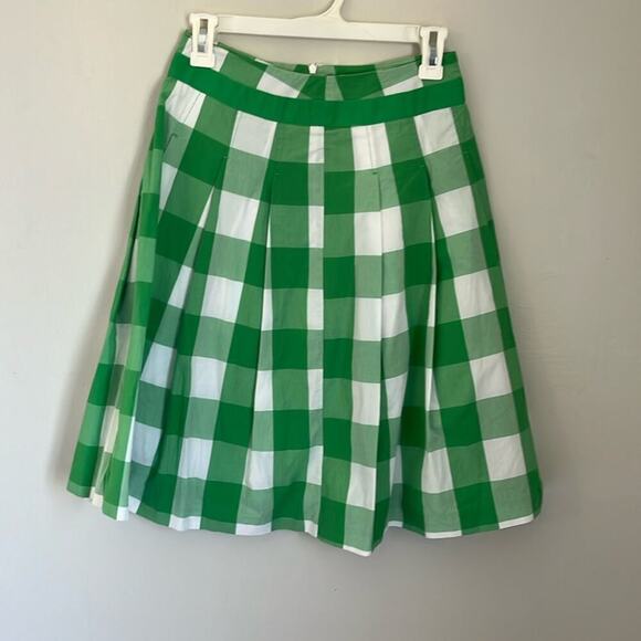 Boden gingham print A-line skirt. Size 2 - Picture 1 of 7